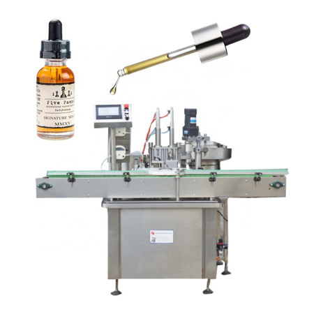 Otomatis Dropper botol penting minyak cbd minyak lan mesin ngisi cair